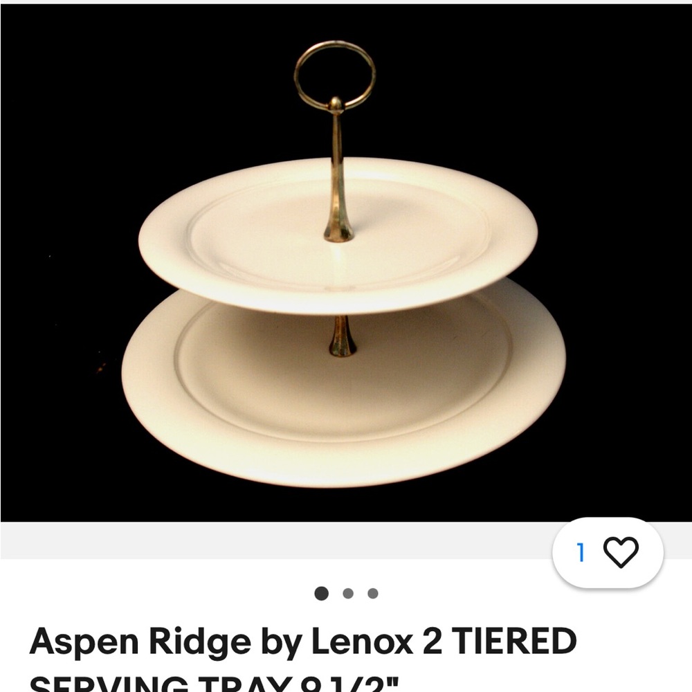Lenox Aspen Ridge 2-Tiered Server NWT